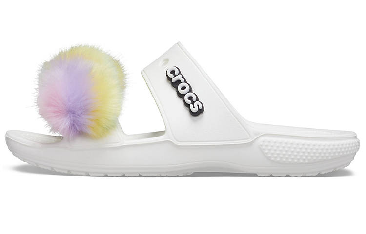 Crocs Crocs Classic Fur Sure 2 Straps Sandals 'White'