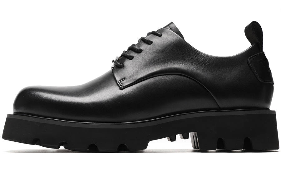 TRUMPPIPE Top Grain Cow Leather Dress Shoes Men's Black