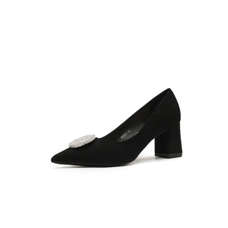 ZUOMILUO Suede Chunky Heel High Heels Women's