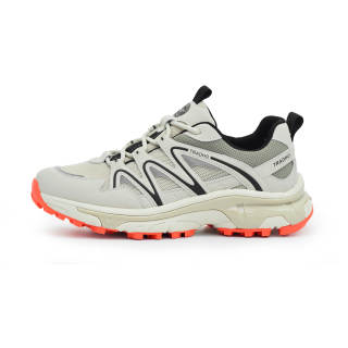 BULLKVIE Abrasion Resistant Breathable Lightweight Height Increasing Low top Chunky Sneakers Men's White