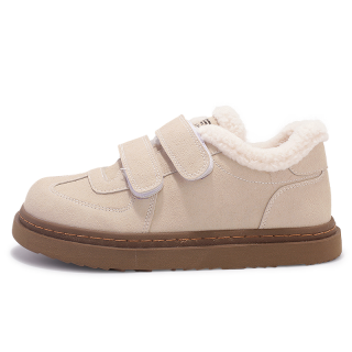 SNXR Thickened And Fleece Lined, Comfortable, Versatile Insulated Shoes, Hook and Loop, Vintage Trendy