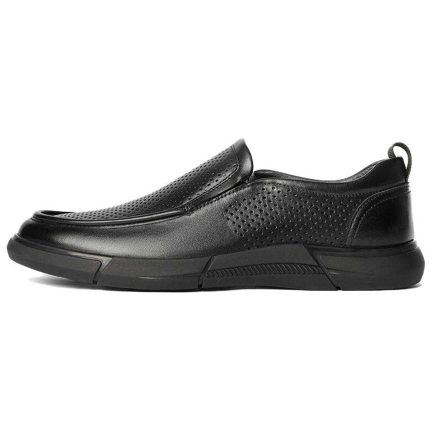 Senda Casual Leather Shoes Men's Black