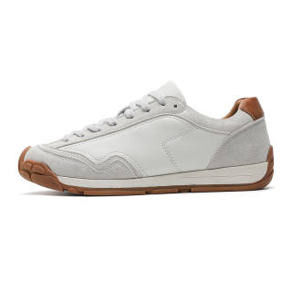 LUNMADENG Microfiber Leather Slip Resistant, Abrasion Resistant, Breathable, Lightweight Low top Casual Shoes Unisex