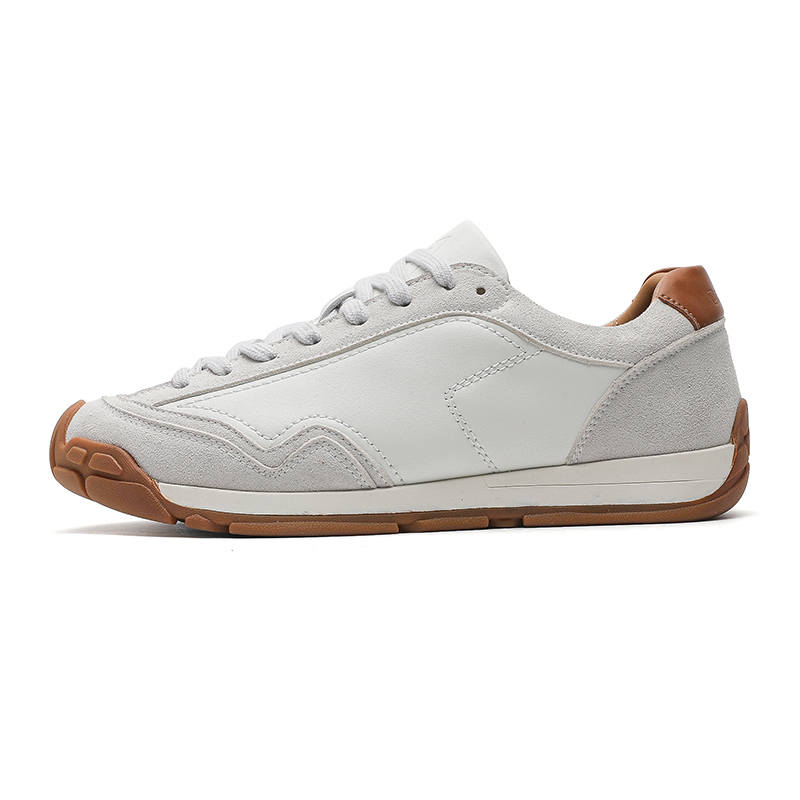 LUNMADENG Microfiber Leather Slip Resistant, Abrasion Resistant, Breathable, Lightweight Low top Casual Shoes Unisex