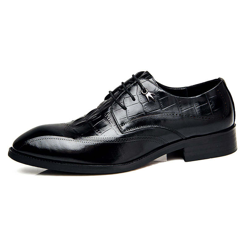 KAQIAODI Cow Leather Dress Shoes Men's