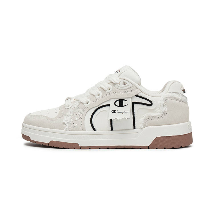Champion Low top Skateboard Shoes Unisex Milk White