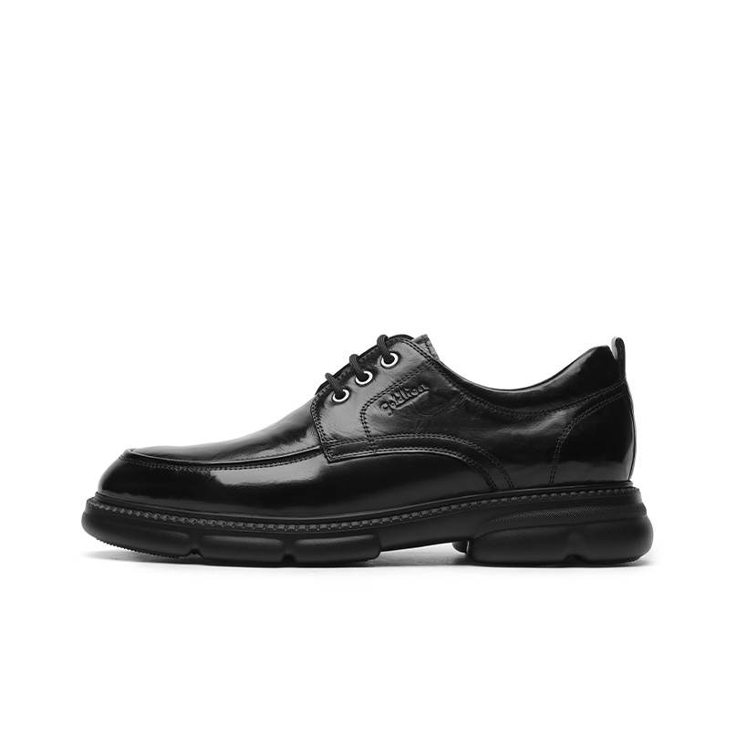 GOLDLION Cow Leather Casual Shoes Men's Black