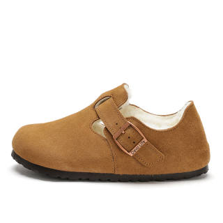 Devo Life Cork Shoes With Fleece Lined Lining, Fashionable, Fully Enclosed, Thermal Design Birkenstock Shoes Women's