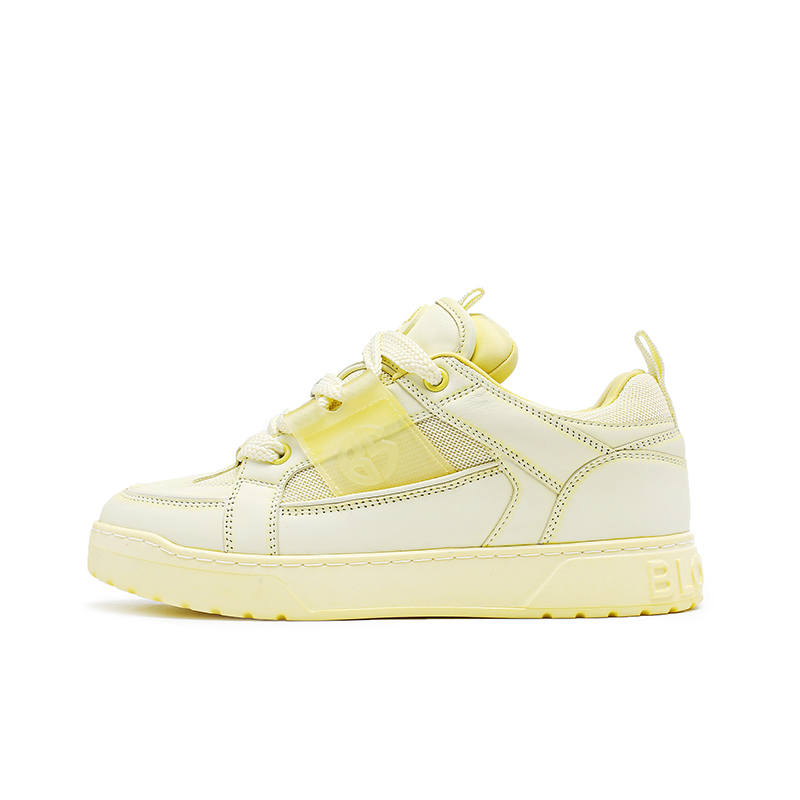 BLOCCO5 Washed Shoe Low top Casual Shoes Women's Yellow