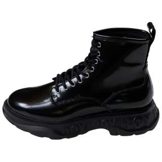 Boy London Combat Boots Unisex Black