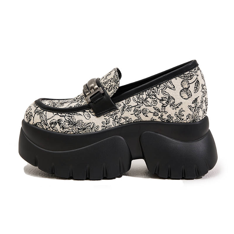 MILANLIANGE Loafers 6CM Women's Black