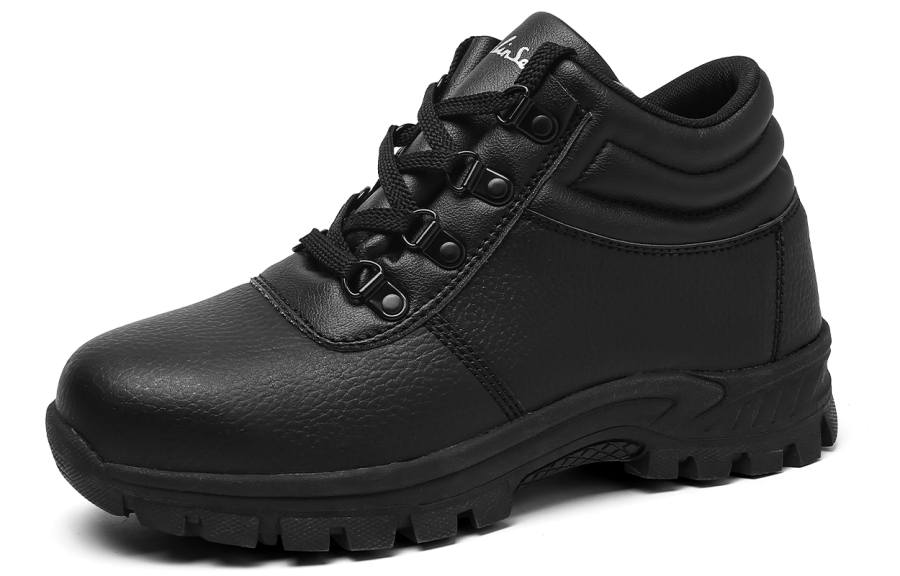 Mulinsen Synthetic Leather Work Boots Men's Black