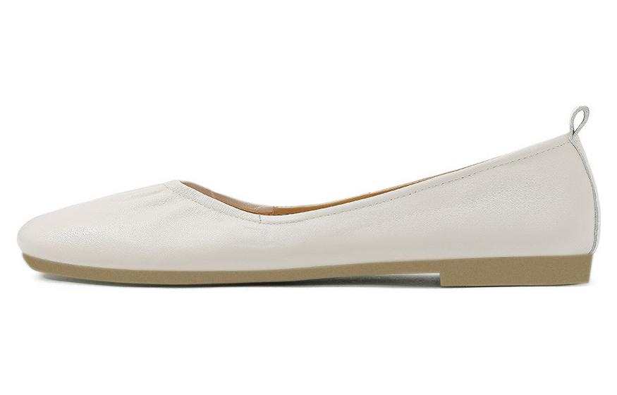CAMEIDO Women's Casual Shoes Women's Low Top Beige