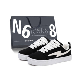 N6K8 Slip Resistant, Abrasion Resistant, Breathable Low top Skateboard Shoes Unisex