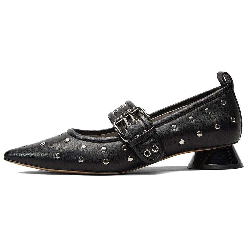 NINE WEST Sheepskin Mary Jane Shoes Women's