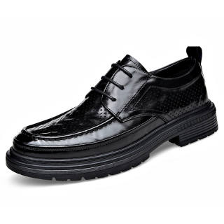 KAQIAODI Dress Shoes Men's Low Top Black, Brown