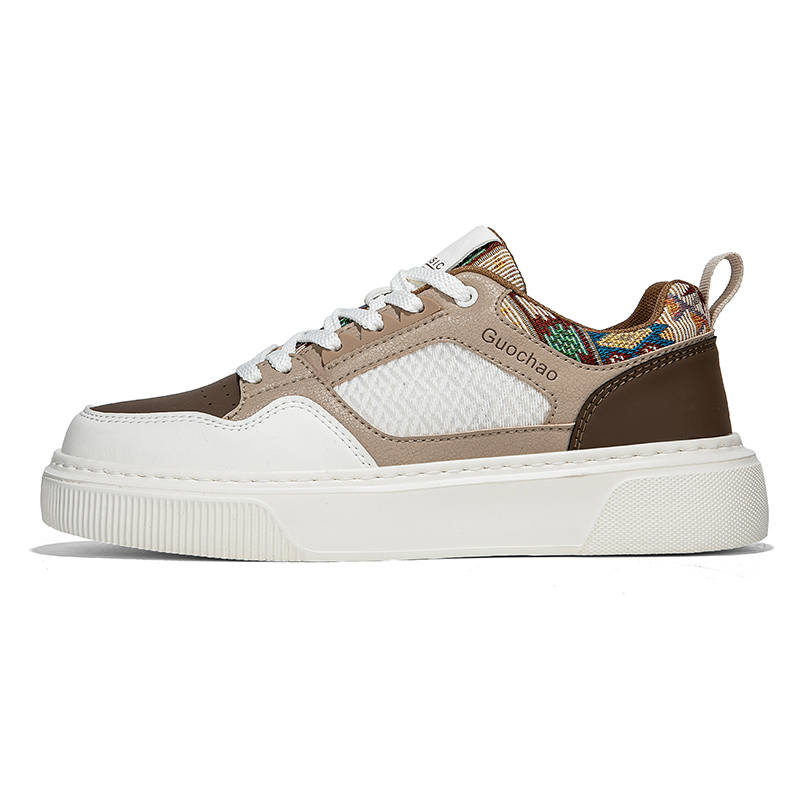SENGUIBUCK Textile, Artificial Leather Lightweight Low top Skateboard Shoes Men's