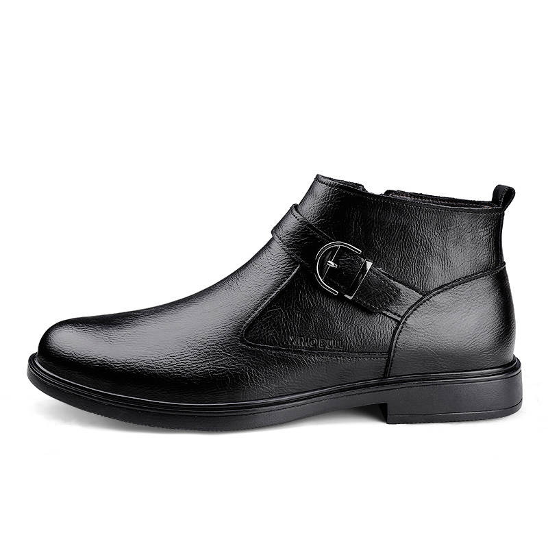 XIMO BULL XIMO BULL Cow Leather Ankle Boots 3cm Men's