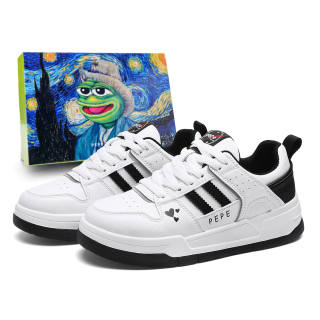 Pepe The Frog Low top Skateboard Shoes Unisex
