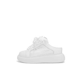 XIONGMAOMUMU Closed Toe Slippers Women's White