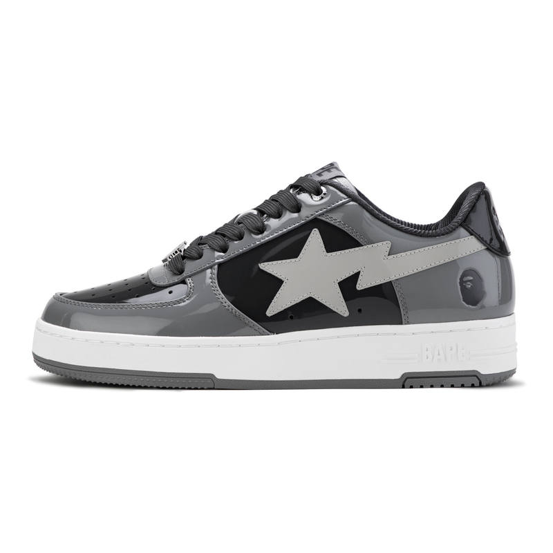 A BATHING APE BAPE STA Cow Leather Low top Skateboard Shoes Men's