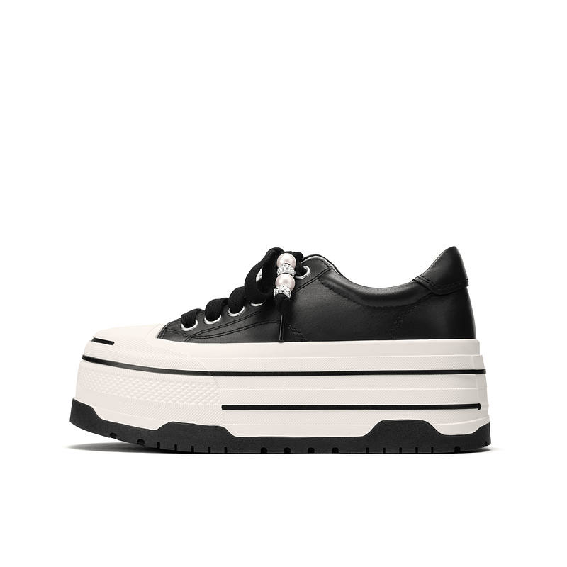 JOOC Cow Leather Low top Skateboard Shoes Women's