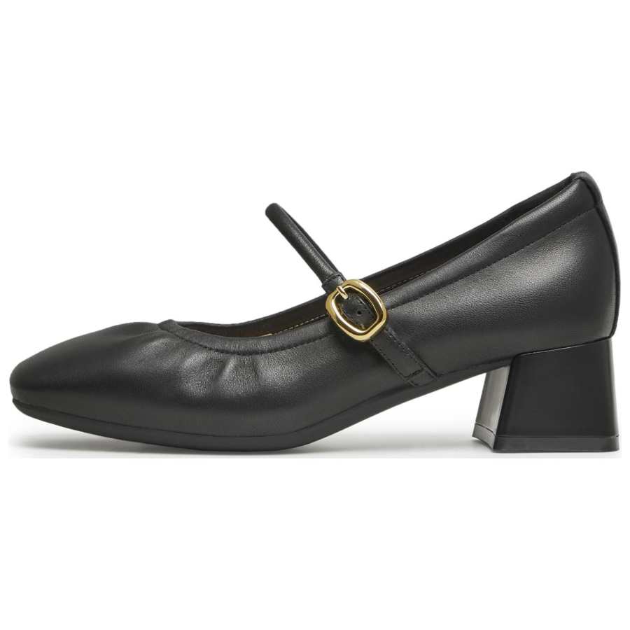 Teenmix Sheepskin Block Heel Mary Jane Shoes Women's