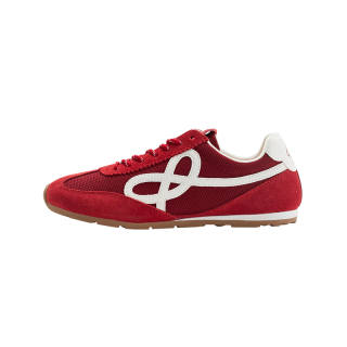 WE FLOWER Small Flower Shoes Lightweight Low top Casual Shoes Unisex Berry Red