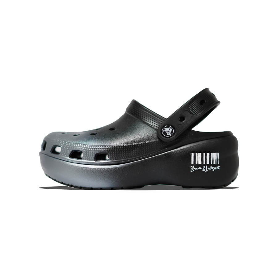 Crocs Crocs Classic Platform Clog EVA Clogs Unisex Silver Black
