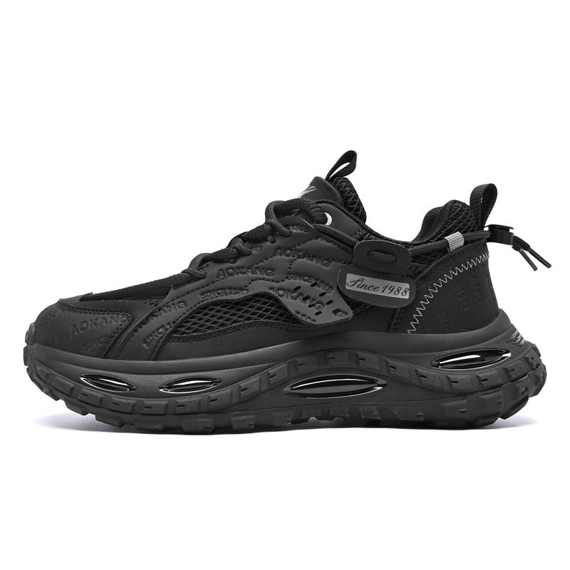 AOKANG Trendy Play Letter Print, Tire Base Cushioning Abrasion Resistant Lightweight Height Increasing