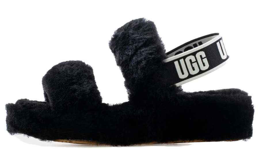 UGG UGG Oh Yeah Thick Sole Sandals Black Women's