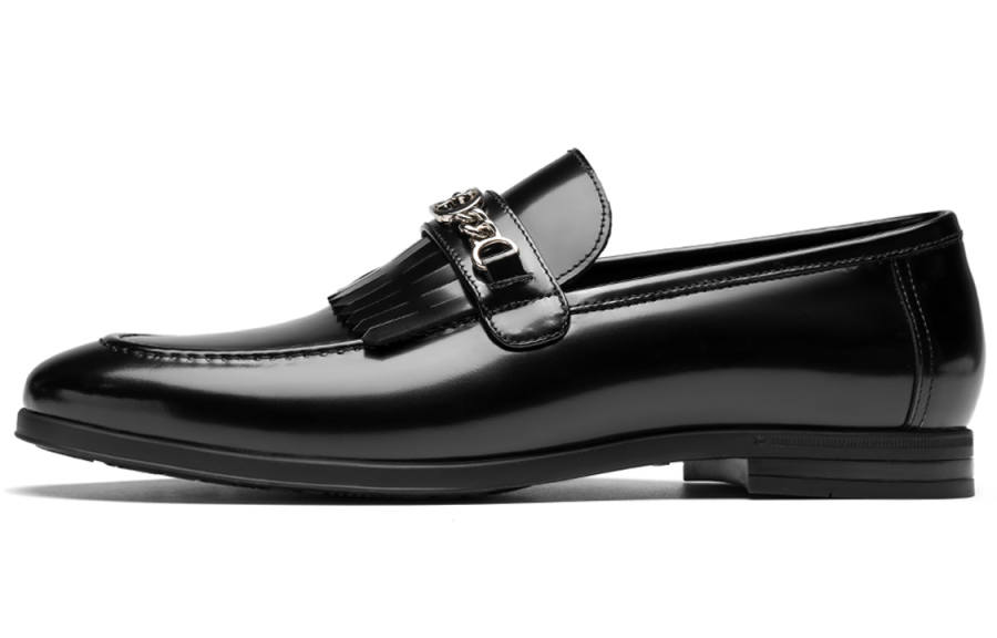 ROBERTA DI CAMERINO Cow Leather Loafers Men's Black