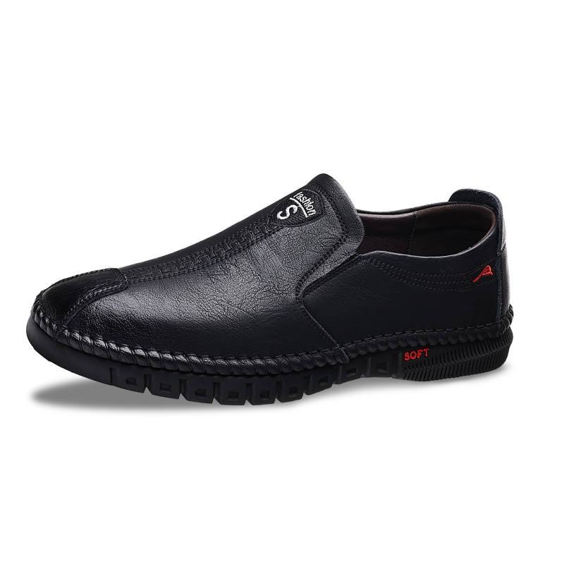 HUANAI Cow Split Leather Casual Shoes Men's