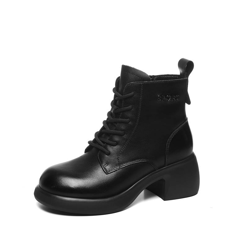 JINSITU Short Combat Boots 6cm Women's
