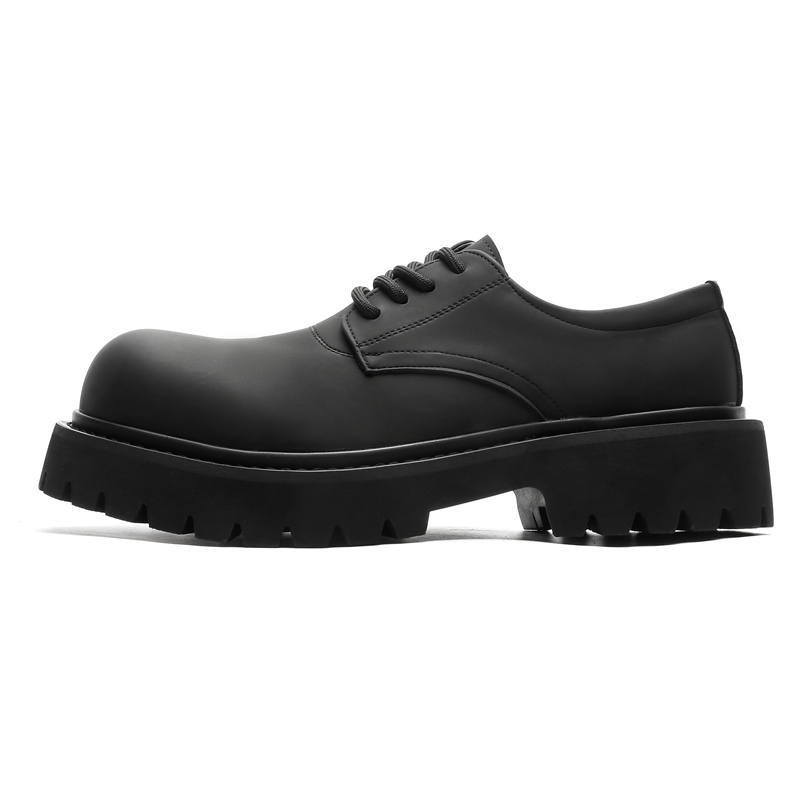 PINYI Microfiber Leather Casual Shoes Men's Black