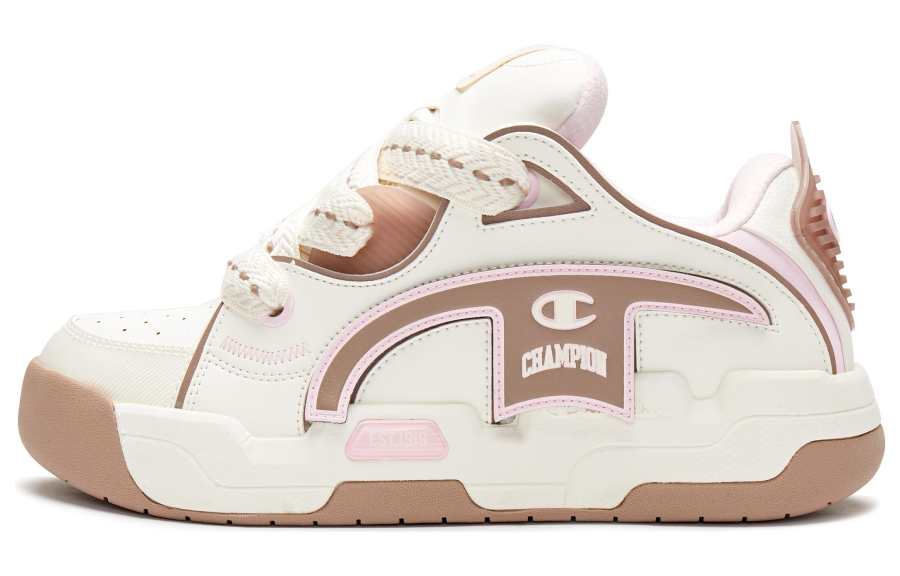 Champion Skateboard Shoes Women's Milk White Velvet Brown
