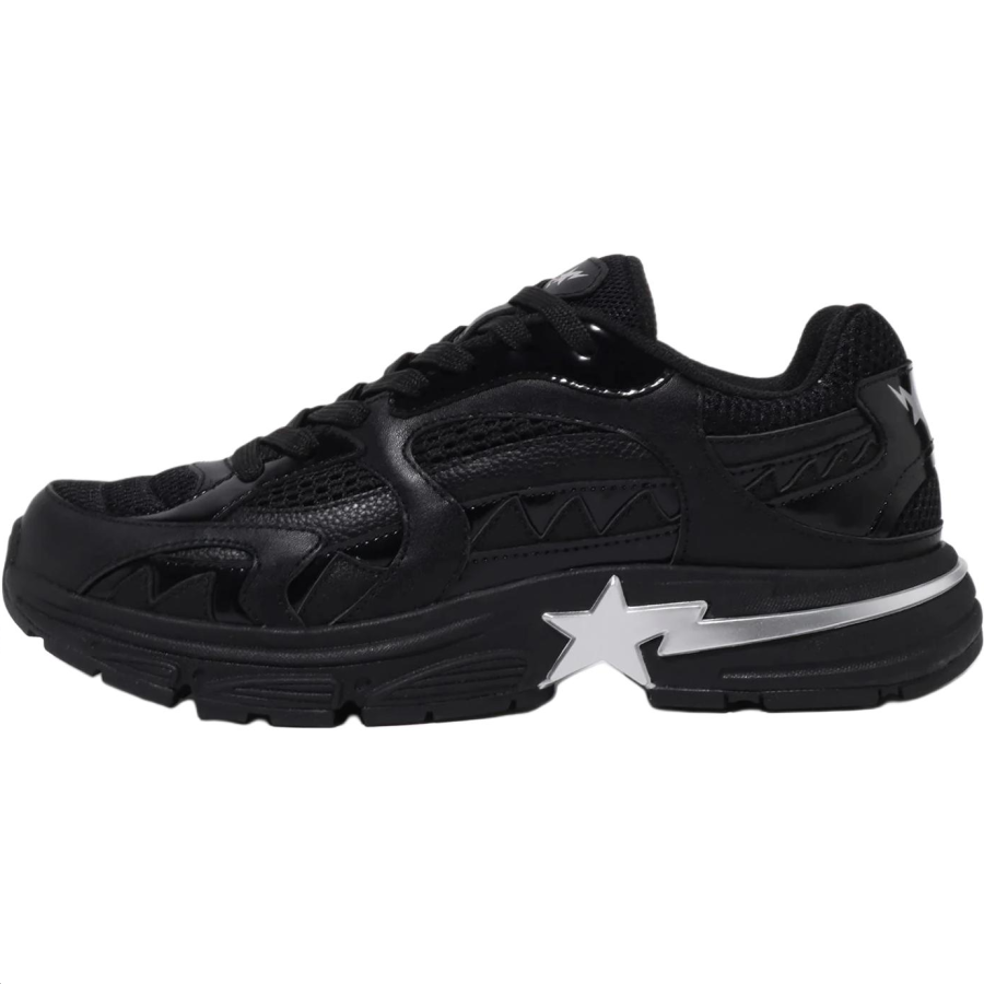A BATHING APE Mastermind JAPAN x A BATHING APE SHARK STA Low top Casual Shoes Unisex Black