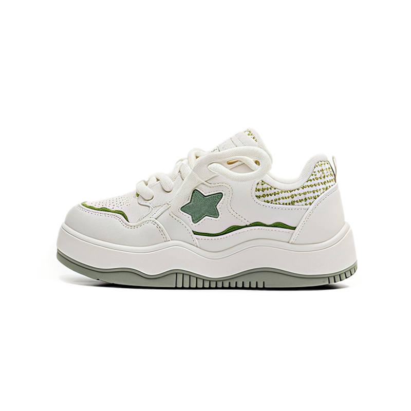 Luji Pu Abrasion Resistant Lightweight Wear resistant And Lightweight Low top Skateboard Shoes Women's
