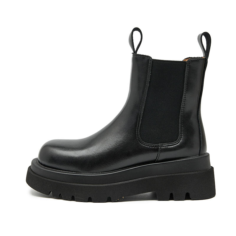 WESTLINK Pu 14cm Chelsea Boots 6CM Women's Black