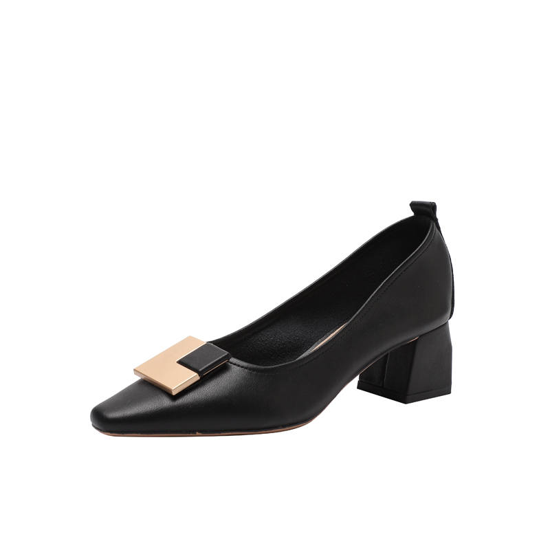 YAFEI XUANYU Pu Chunky Heel High Heels 5CM Women's