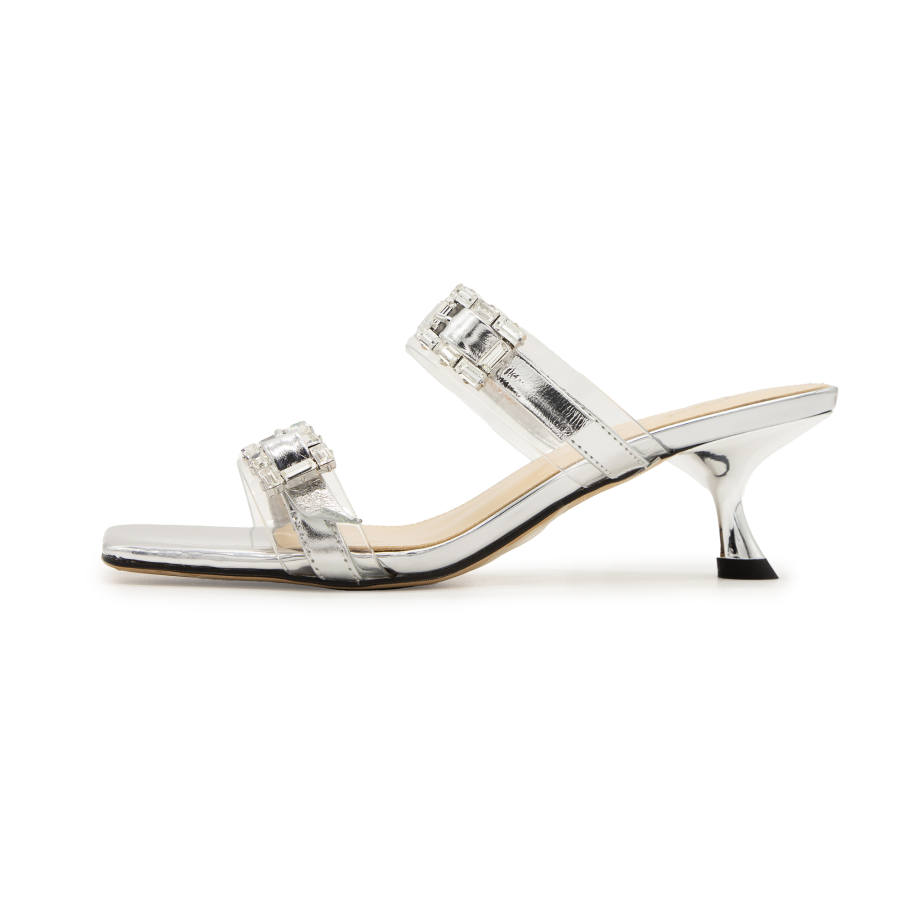 FED FED Slide Slippers Women's Silver