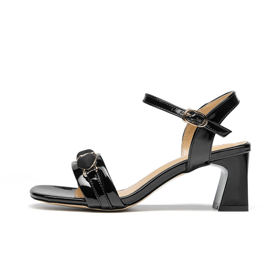 Spider King Cow Leather One Strap Sandals 6CM Women's