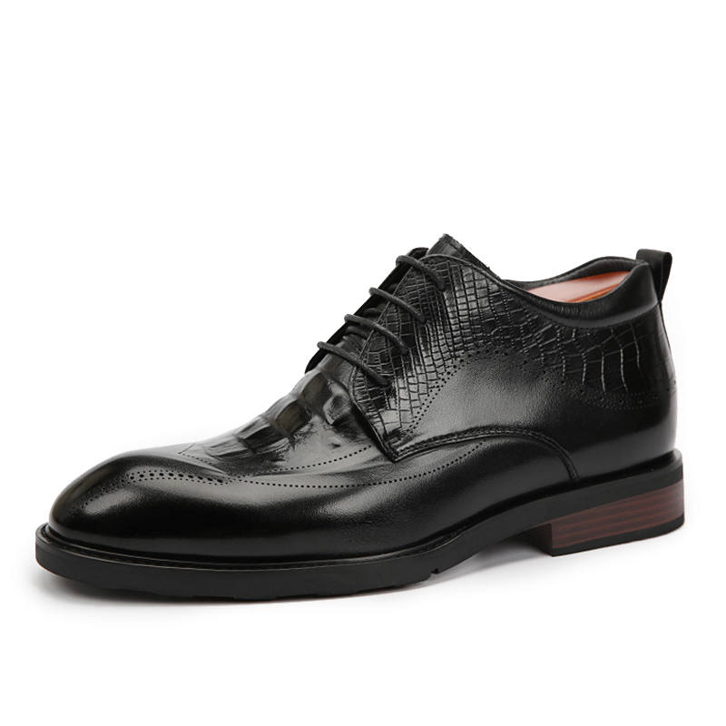 WEISHIBANGWEI Top Grain Cow Leather Dress Shoes Men's