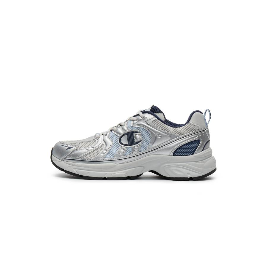 Champion Synthetic Leather Low top Running Shoes Men's Dust Free Gray/Peak Blue