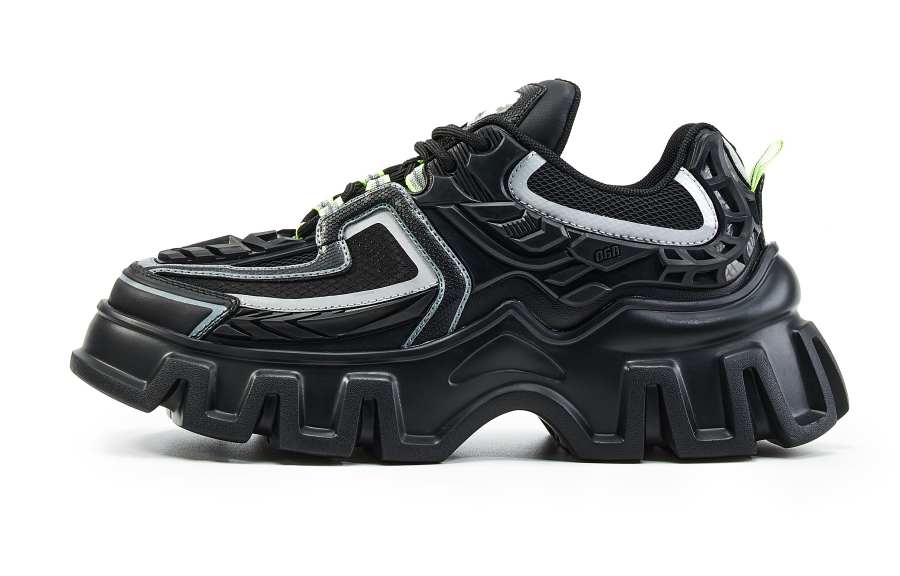 OGR Gravity Mecha Collection 2.0 Low top Chunky Sneakers Unisex Dark Black