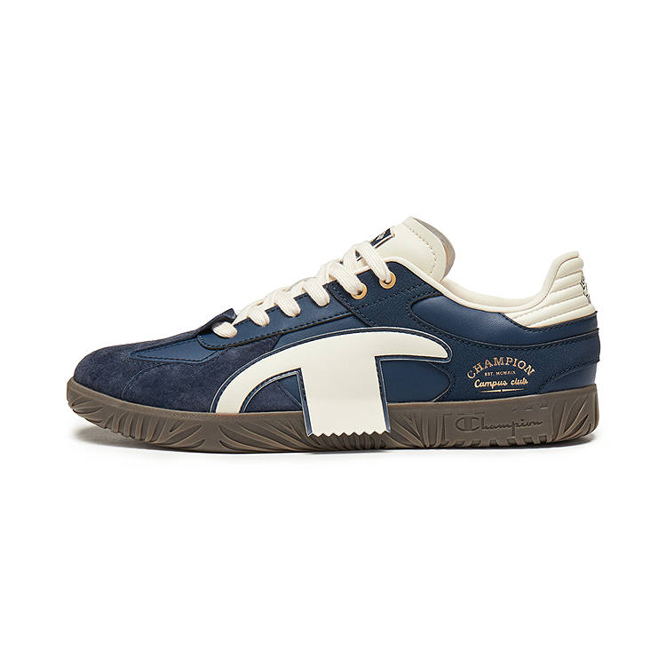 Champion Low top Skateboard Shoes Men's Junke Blue/Linen Yellow