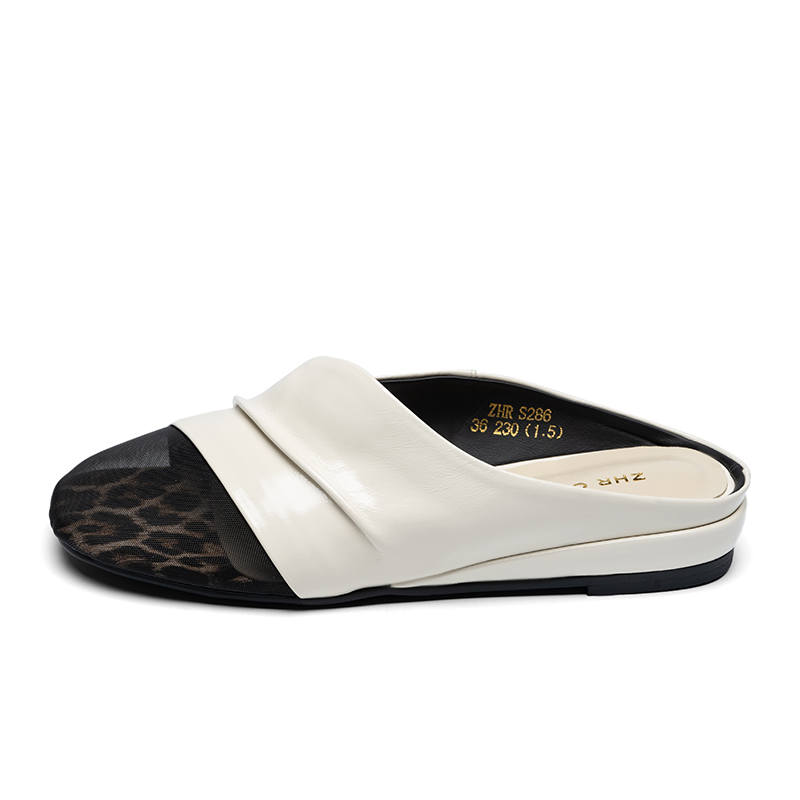 ZHR Rubber Sole Abrasion Resistant Slip Resistant Closed Toe Slippers Women's