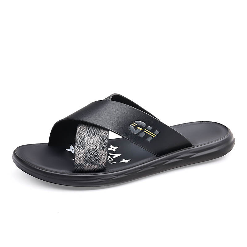 CAOZE PU Polyurethane Stitching Slip Resistant Quick Dry Slip Resistant Quick Dry Slide Slippers Men's