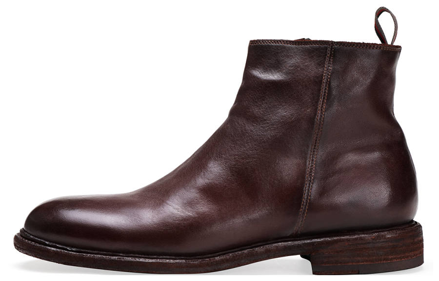BOSSSUNWEN Ankle Boots Men's Coffee/Black