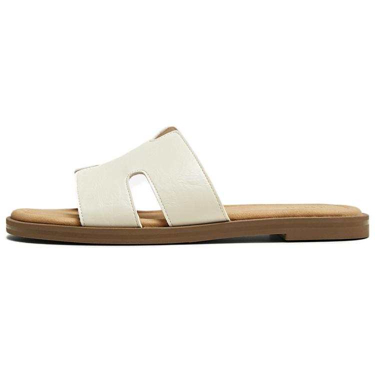 BASTO BASTO Leather Patchwork Slide Slippers Women's